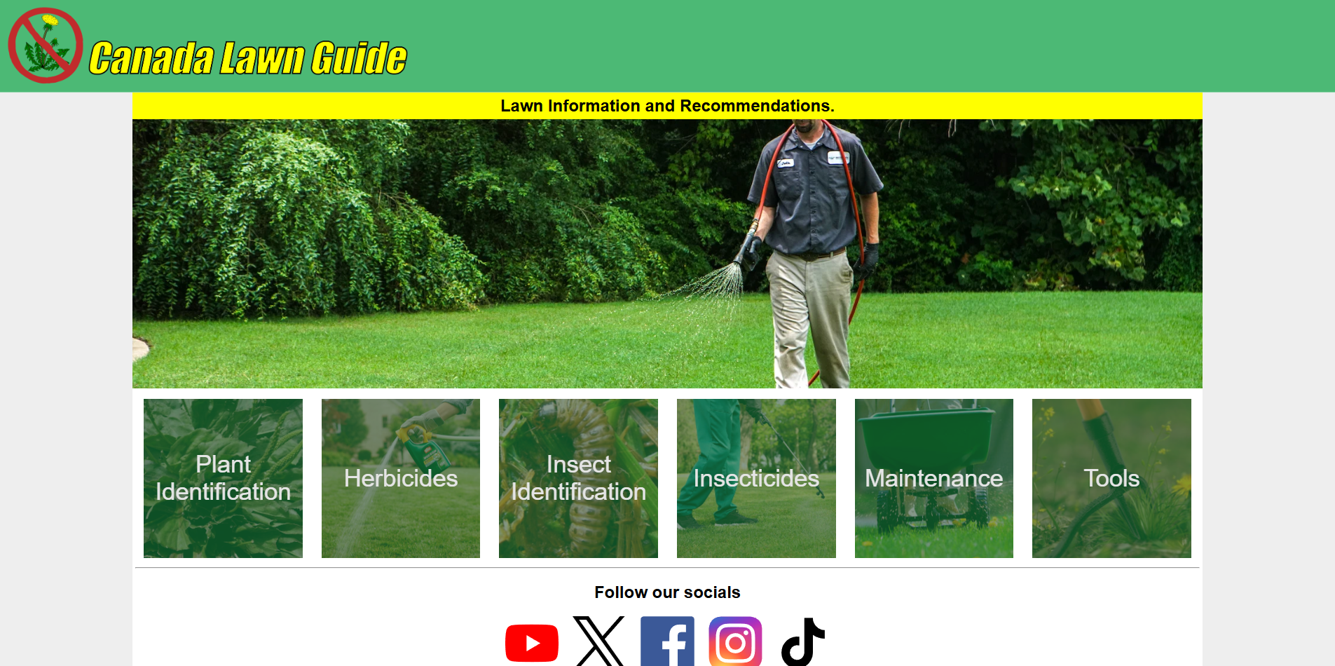 Canada Lawn Guide Screenshot